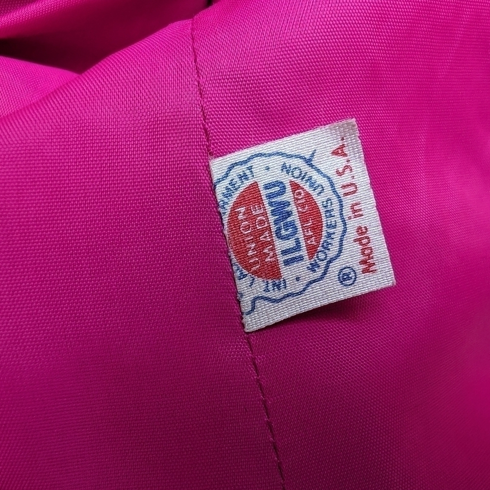 Vintage Union Made Label Barbiecore Magenta Pink Velvet Trim Rhinestone Blazer 6 - Picture 5 of 10